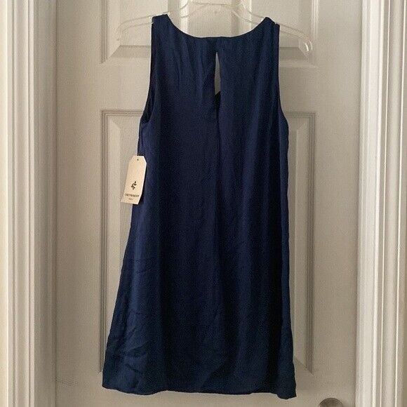 Peppermint Slip Dress NWT Navy Blue Sleeveless USA Made Women's Small - Picture 5 of 7